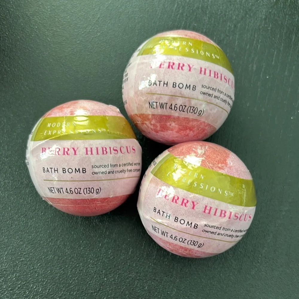 3 Expressions Berry Hibiscus Bath Bomba - Picture 1 of 1